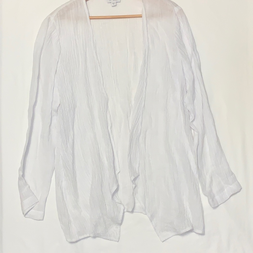 Pure Jill crinkled linen cardigan